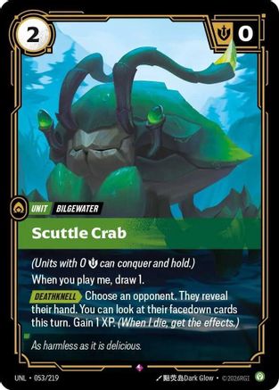 Scuttle Crab (053/219) - Unleashed Foil | Grognard Games