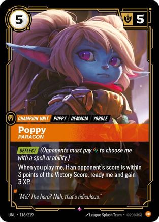 Poppy - Paragon (116/219) - Unleashed Foil | Grognard Games