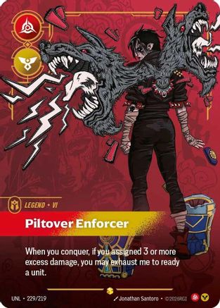 Vi - Piltover Enforcer (Overnumbered) (229/219) - Unleashed Foil | Grognard Games