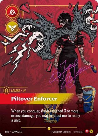 Vi - Piltover Enforcer (Signature) (229*/219) - Unleashed Foil | Grognard Games