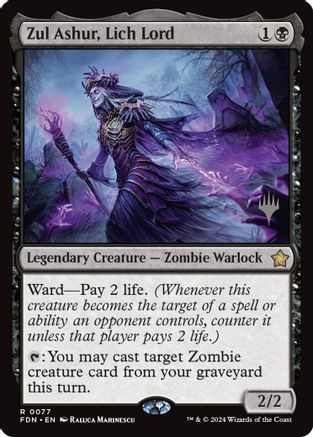 Zul Ashur, Lich Lord (PPECL-077) - Promo Pack: Lorwyn Eclipsed Foil | Grognard Games