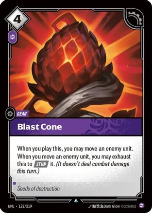 Blast Cone (133/219) - Unleashed | Grognard Games