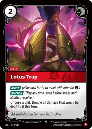 Lotus Trap (013/219) - Unleashed Foil | Grognard Games
