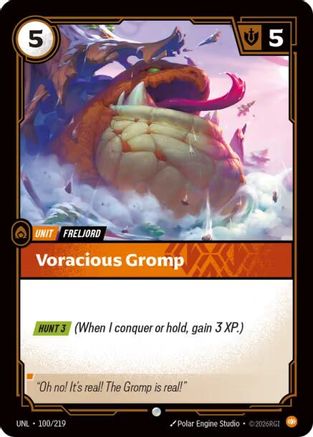 Voracious Gromp (100/219) - Unleashed Foil | Grognard Games