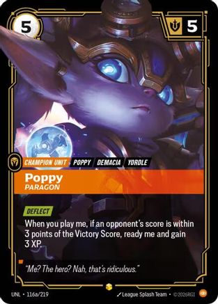 Poppy - Paragon (Alternate Art) (116a/219) - Unleashed Foil | Grognard Games