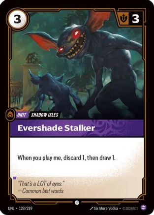 Evershade Stalker (123/219) - Unleashed Foil | Grognard Games