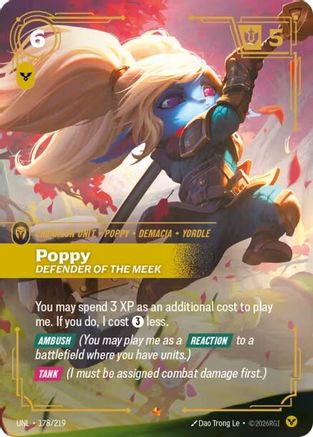 Poppy - Defender of the Meek (178/219) - Unleashed Foil | Grognard Games