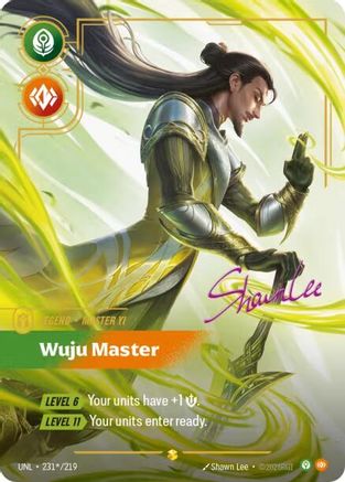 Master Yi - Wuju Master (Signature) (231*/219) - Unleashed Foil | Grognard Games