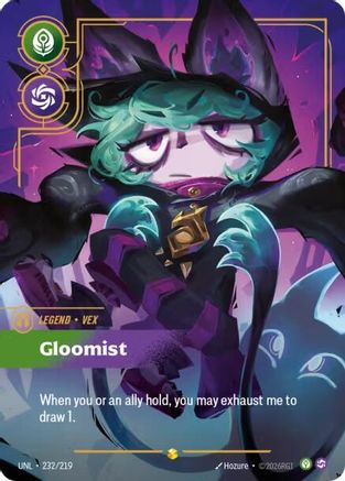 Vex - Gloomist (Overnumbered) (232/219) - Unleashed Foil | Grognard Games