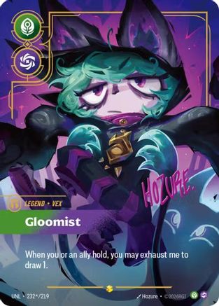 Vex - Gloomist (Signature) (232*/219) - Unleashed Foil | Grognard Games