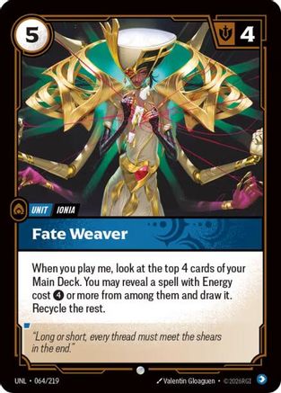 Fate Weaver (064/219) - Unleashed Foil | Grognard Games