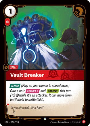 Vault Breaker (010/219) - Unleashed | Grognard Games