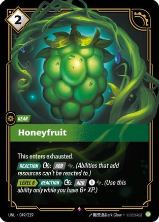 Honeyfruit (049/219) - Unleashed Foil | Grognard Games