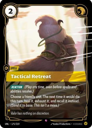 Tactical Retreat (175/219) - Unleashed Foil | Grognard Games