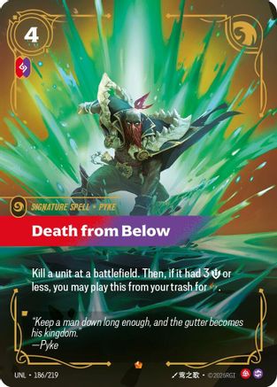 Death from Below (186/219) - Unleashed Foil | Grognard Games