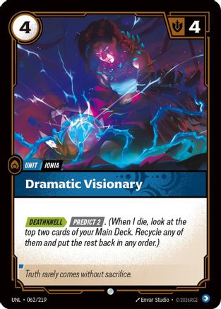 Dramatic Visionary (062/219) - Unleashed Foil | Grognard Games