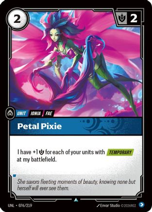 Petal Pixie (076/219) - Unleashed Foil | Grognard Games