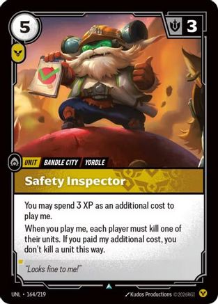 Safety Inspector (164/219) - Unleashed | Grognard Games