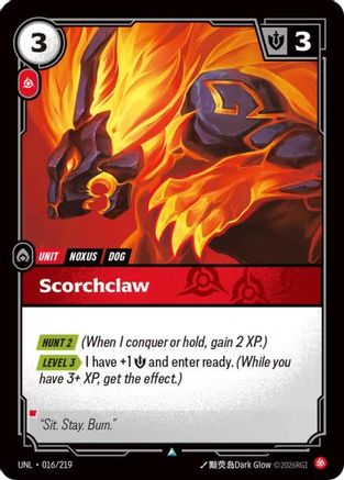 Scorchclaw (016/219) - Unleashed | Grognard Games