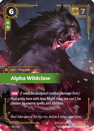 Alpha Wildclaw (057/219) - Unleashed Foil | Grognard Games