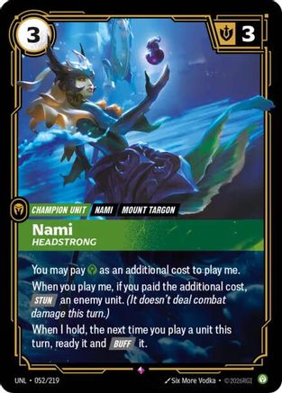 Nami - Headstrong (052/219) - Unleashed Foil | Grognard Games