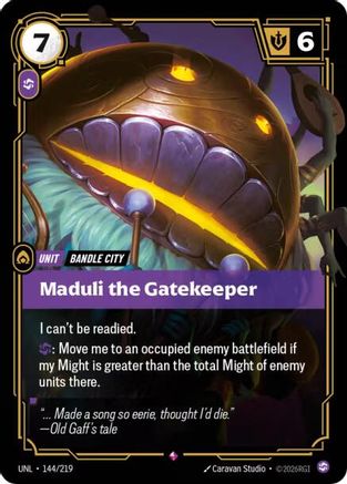 Maduli the Gatekeeper (144/219) - Unleashed Foil | Grognard Games