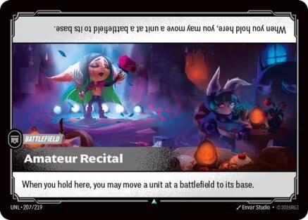 Amateur Recital (207/219) - Unleashed Foil | Grognard Games