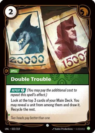 Double Trouble (032/219) - Unleashed Foil | Grognard Games