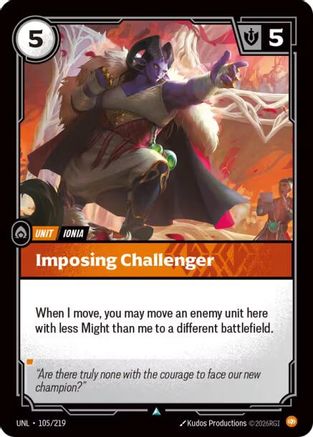 Imposing Challenger (105/219) - Unleashed Foil | Grognard Games
