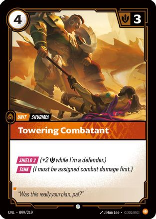 Towering Combatant (099/219) - Unleashed | Grognard Games