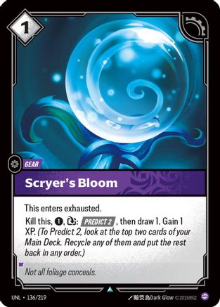 Scryer's Bloom (136/219) - Unleashed | Grognard Games
