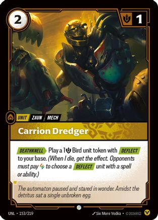 Carrion Dredger (153/219) - Unleashed Foil | Grognard Games