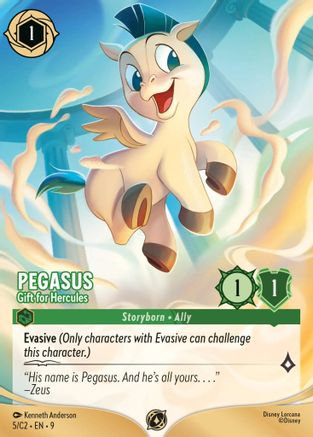 Pegasus - Gift for Hercules (5) (5) - Disney Lorcana Promo Cards | Grognard Games