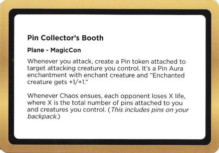 Pin Collector's Booth (Black Lotus Unknown Planechase) (OVER-) - Oversize Cards | Grognard Games
