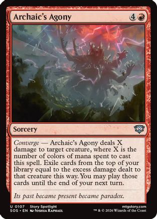Archaic's Agony (SOS-107) - Secrets of Strixhaven Foil | Grognard Games