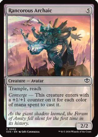 Rancorous Archaic (SOS-002) - Secrets of Strixhaven Foil | Grognard Games