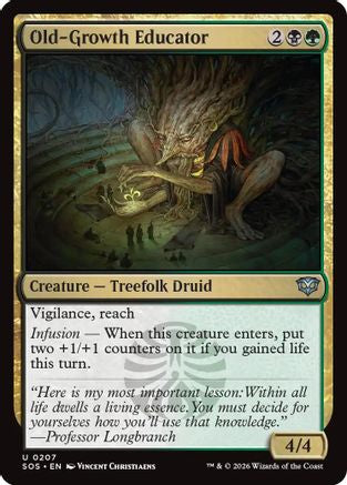 Old-Growth Educator (SOS-207) - Secrets of Strixhaven Foil | Grognard Games
