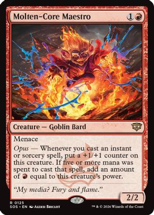 Molten-Core Maestro (SOS-125) - Secrets of Strixhaven Foil | Grognard Games