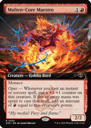 Molten-Core Maestro (Extended Art) (SOS-335) - Secrets of Strixhaven | Grognard Games