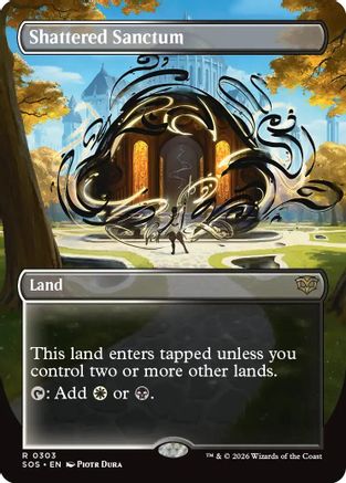 Shattered Sanctum (Borderless) (SOS-303) - Secrets of Strixhaven Foil | Grognard Games