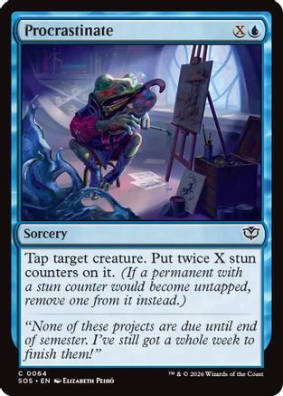 Procrastinate (SOS-064) - Secrets of Strixhaven Foil | Grognard Games