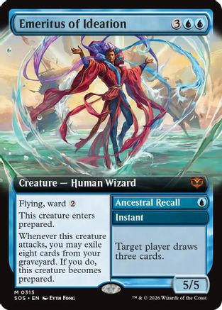 Emeritus of Ideation (Extended Art) (SOS-315) - Secrets of Strixhaven Foil | Grognard Games