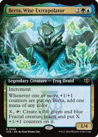 Berta, Wise Extrapolator (Extended Art) (SOS-346) - Secrets of Strixhaven Foil | Grognard Games