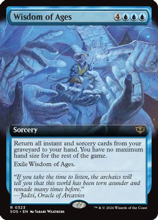 Wisdom of Ages (Extended Art) (SOS-323) - Secrets of Strixhaven Foil | Grognard Games