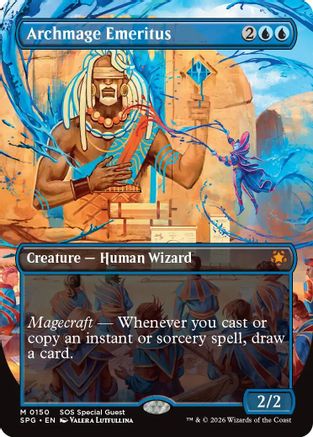 Archmage Emeritus (Borderless) (SPG-150) - Special Guests Foil | Grognard Games