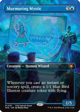 Murmuring Mystic (Borderless) (SPG-151) - Special Guests | Grognard Games