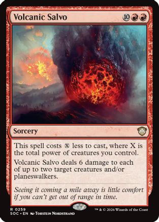 Volcanic Salvo (SOC-259) - Commander: Secrets of Strixhaven | Grognard Games