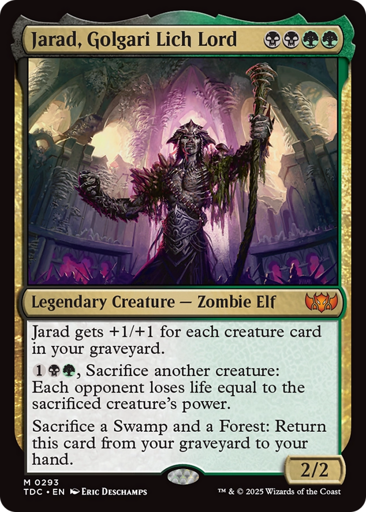 Jarad, Golgari Lich Lord [Tarkir: Dragonstorm Commander] | Grognard Games