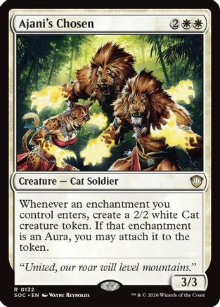 Ajani's Chosen (SOC-132) - Commander: Secrets of Strixhaven | Grognard Games