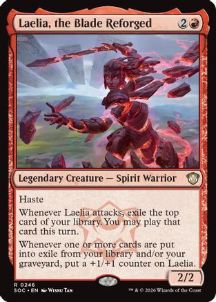 Laelia, the Blade Reforged (SOC-246) - Commander: Secrets of Strixhaven | Grognard Games